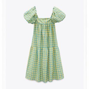 ZARA Plaid Print Dress